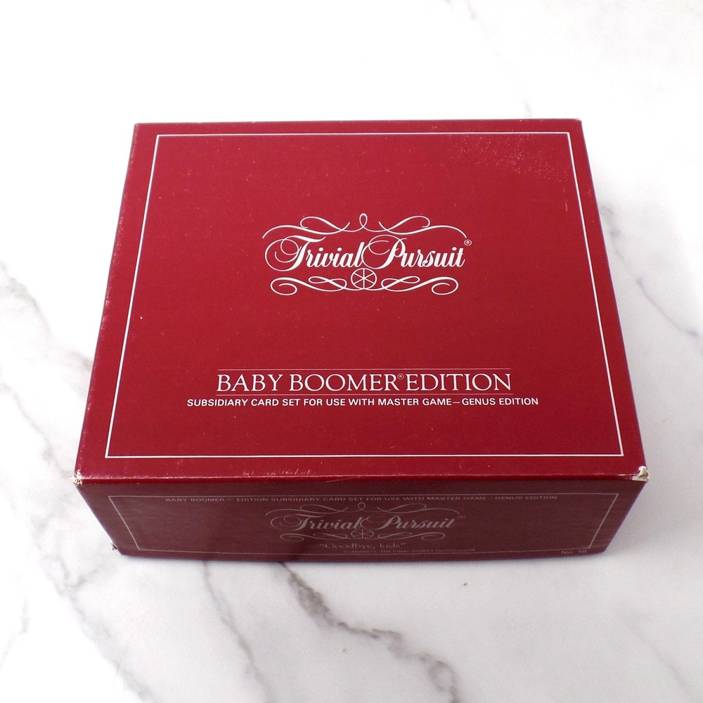 Vintage Trivial Pursuit Card Set, Baby Boomer Edition 1983 Expansion Set